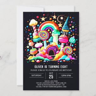 Custom Candyland Birthday Einladung