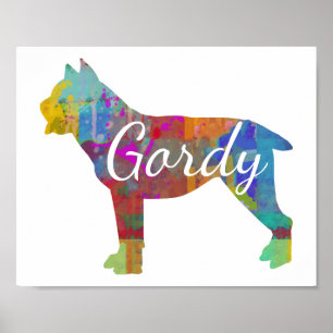 Custom Cane Corso Art Print Poster