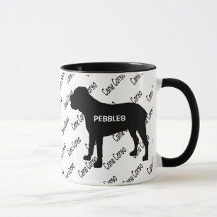 CUSTOM Cane Corso Dog Silhouette Tasse