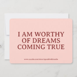 Custom Card for Women – Encouraging Self-Love Gift Feiertagskarte