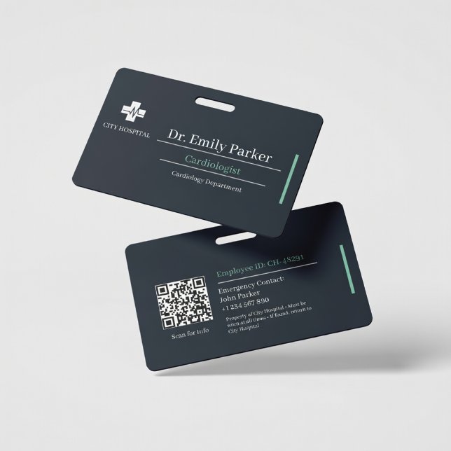 Custom Cardiologist ID Badge | Doctor Photo Ausweis (Von Creator hochgeladen)