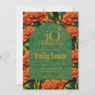 Custom Carnation Petal Girl Birthday Party Einladung