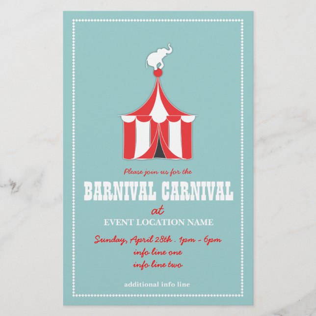 CUSTOM Carnival Event Flyer (Vorne)