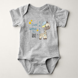Custom Cartoon Baby Boy Giraffe Baby Bodysuit Strampler