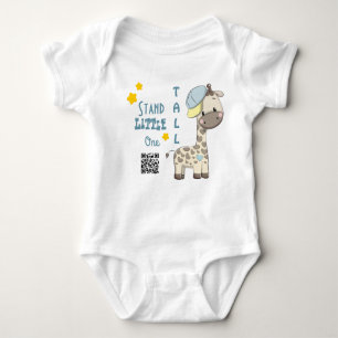 Custom Cartoon Baby Boy Giraffe Baby Strampler