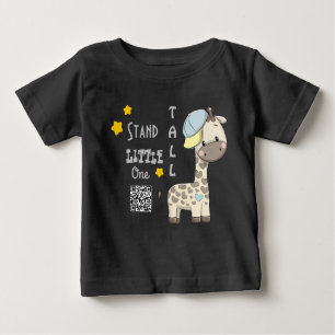 Custom Cartoon Baby Boy Giraffe Baby T-shirt