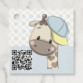 Custom Cartoon Baby Boy Giraffe Geschenkanhänger