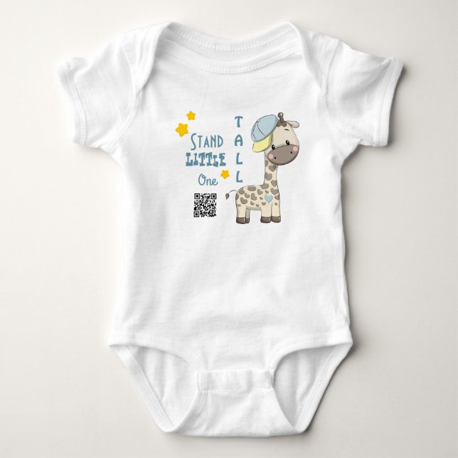 Custom Cartoon Baby Boy Giraffe Strampler (Vorderseite)