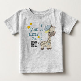 Custom Cartoon Baby Boy Giraffe T-shirt