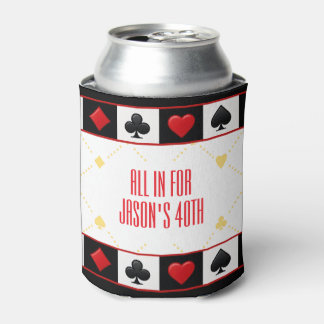 Custom Casino Drink Cooler, Poker Spielkarten Dosenkühler