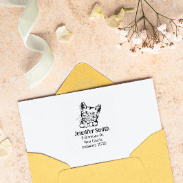 Custom Cat American Rücksendeadresse Gummistempel