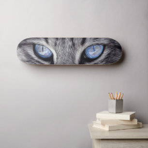 Custom Cat Eyes Kitty Pet Foto Skate Deck Skateboard