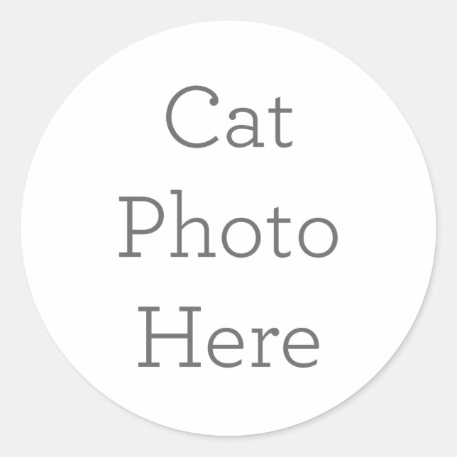 Custom Cat Foto Sticker Geschenk (Vorderseite)