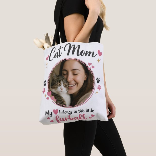 Custom Cat Mom Tote Bag with Photo (Von Nahem)