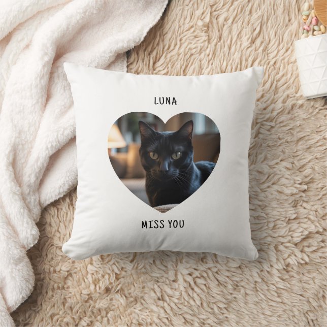Custom Cat Pet Pillow Gift Memorial Keepsake Kissen (Decke)