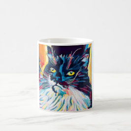 Custom Cat Portrait Painting - Gift for Cat Lovers Kaffeetasse