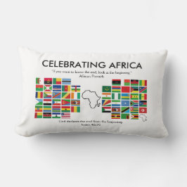 Custom CELEBRAING AFRICA Flags Lendenkissen