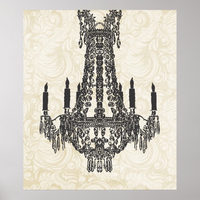 Custom Chandelier Poster (Vorne)