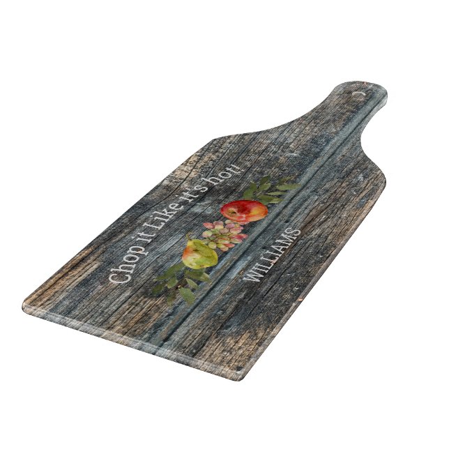 Custom Charcuterie Wood Typografy Family Name Schneidebrett (Ecke)