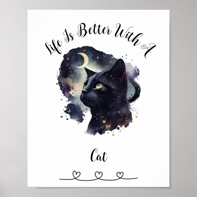 Custom Chat Pet Wall Art Poster (Vorne)