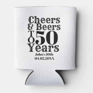 Custom Cheers & Beers Geburtstag 30, 40, 50er Dosenkühler