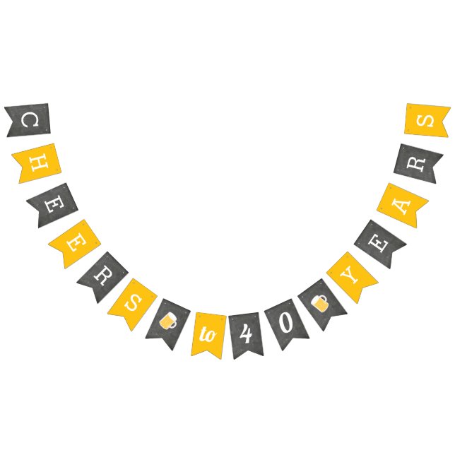 Custom Cheers Meilenstein Geburtstag Wimpelkette (Alle)