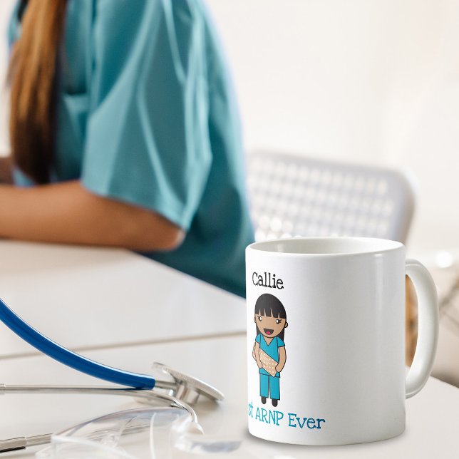 Custom Chibi Frontline Worker Danke Kaffeetasse (Von Creator hochgeladen)