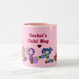 Custom Chibi Fruchtzeichen Tasse