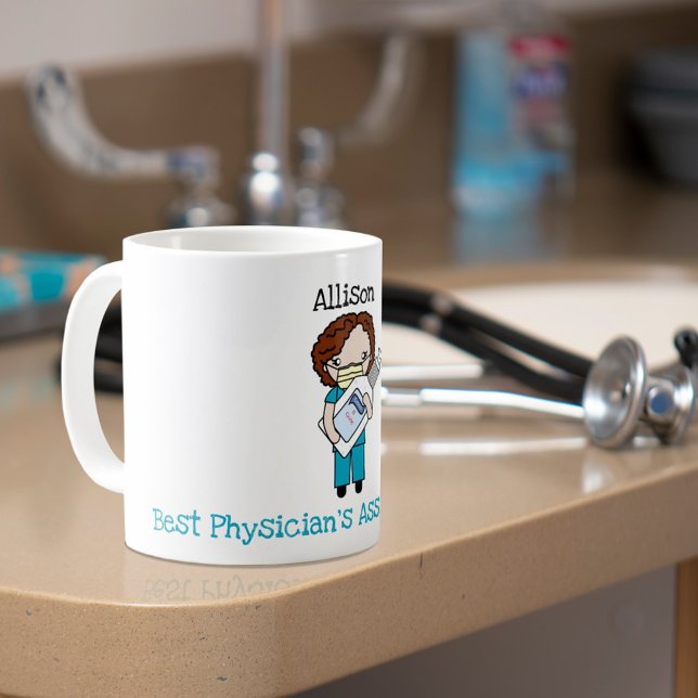 Custom Chibi Health Care Worker Vielen Dank Kaffeetasse (Von Creator hochgeladen)