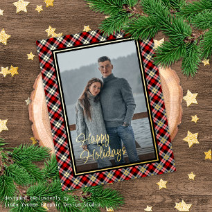 Custom Chic Buffalo Lumberjack Kariertes Muster Go Folien Feiertagspostkarte