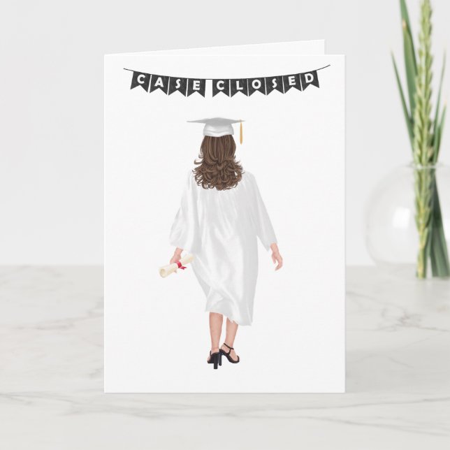 Custom Chic Law School Abschluss Karte (Vorderseite)