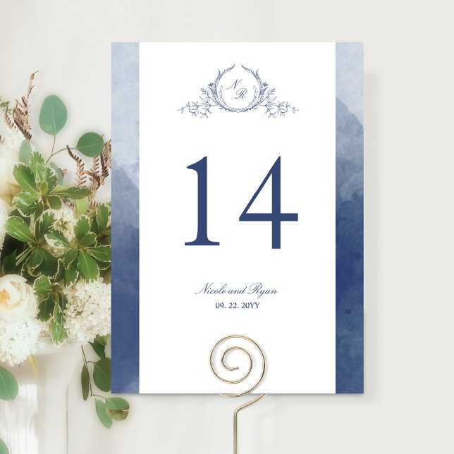 Custom, Chic Monogram Navy Blue Wedding (Von Creator hochgeladen)