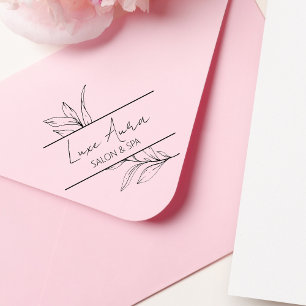 Custom Chic Salon Wellness-Center Business Gummistempel