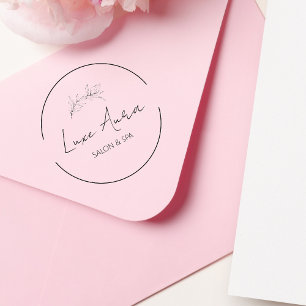 Custom Chic Salon Wellness-Center Business Gummistempel