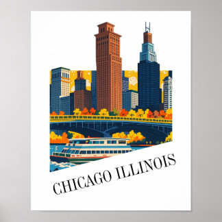 Custom Chicago Illinois Poster