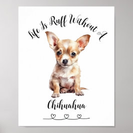 Custom Chihuahua Haustier Wall Art Poster