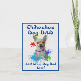 Custom Chihuahua Vater Best Crazy Dog Vater Digita Karte