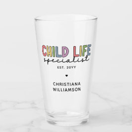 Custom Child Life Specialist CCLS-Geschenk Glas