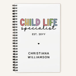 Custom Child Life Specialist CCLS-Geschenk Notizbuch