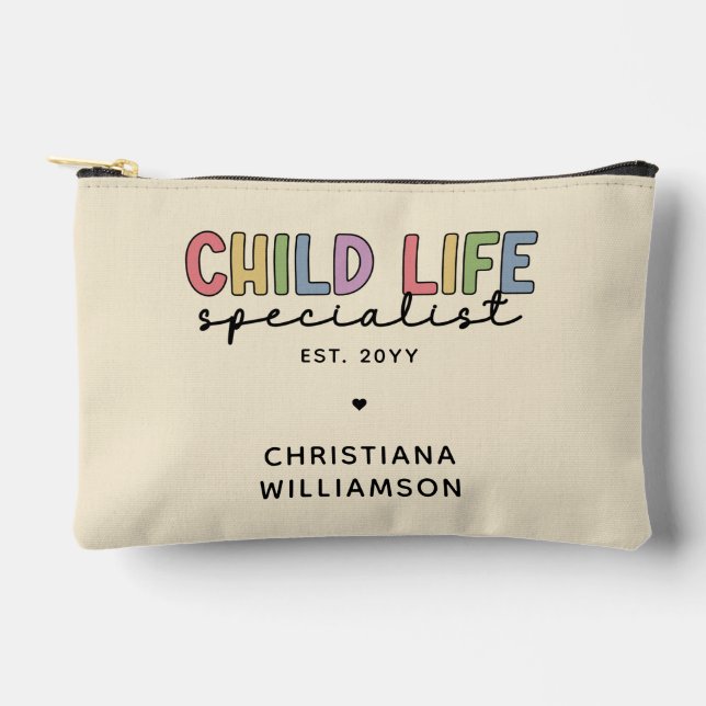 Custom Child Life Specialist CCLS-Geschenk Zubehörtasche (Vorderseite)