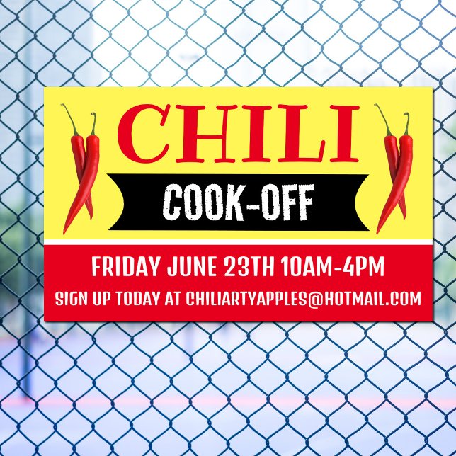 Custom Chili Cookoff Banner - Gewürzfestival (Von Creator hochgeladen)