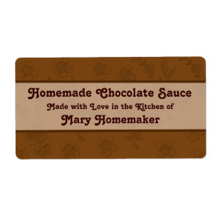 Custom Chocolate Sauce oder Fudge Sauce Labels