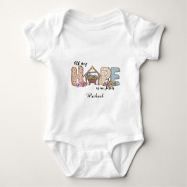 Custom Christian baby bodysuit, Jesus, God, Bible Baby Strampler