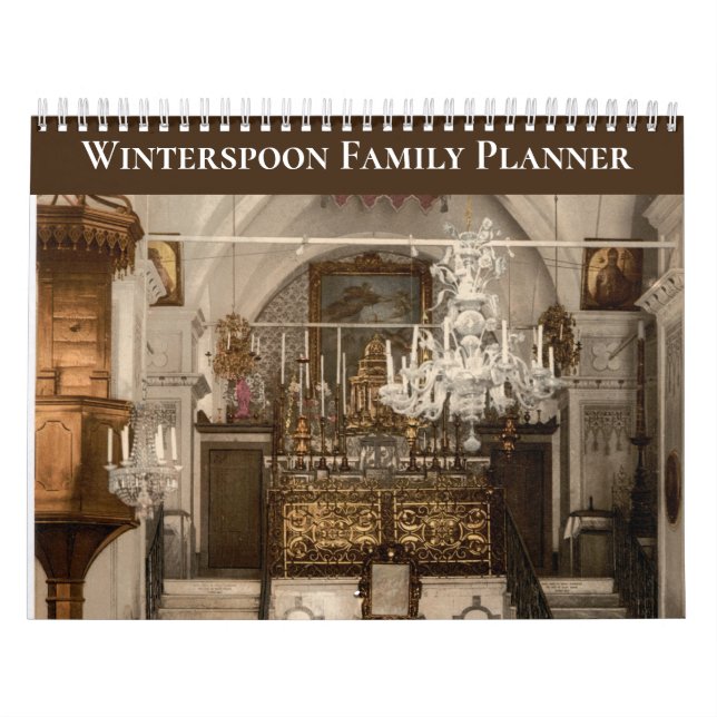 Custom Christian Family Scripture 12-Month Planner Kalender (Titelbild)