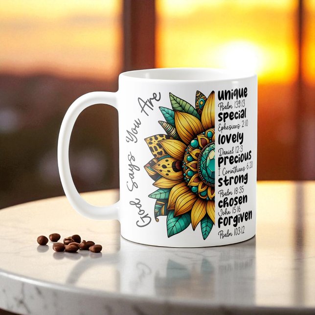 Custom Christian Forgiven Custom Bible Verse Kaffeetasse (Von Creator hochgeladen)