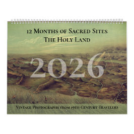 Custom Christian Pastor Vintage Holy Land Photo Kalender