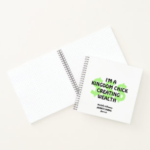 Custom Christlich KINGDOM CHICK Business Journal Notizbuch