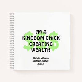 Custom Christlich KINGDOM CHICK Business Journal Notizbuch