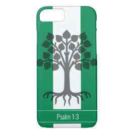 Custom Christlich Tree NIGERIA FLAG Case-Mate iPhone Hülle