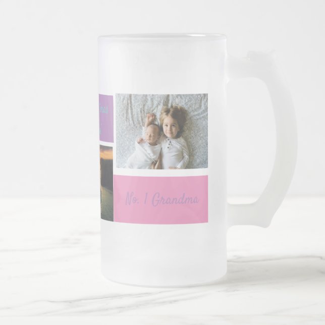 Custom Christmas 3 Foto Personalisiert Oma Tasse (Rechts)